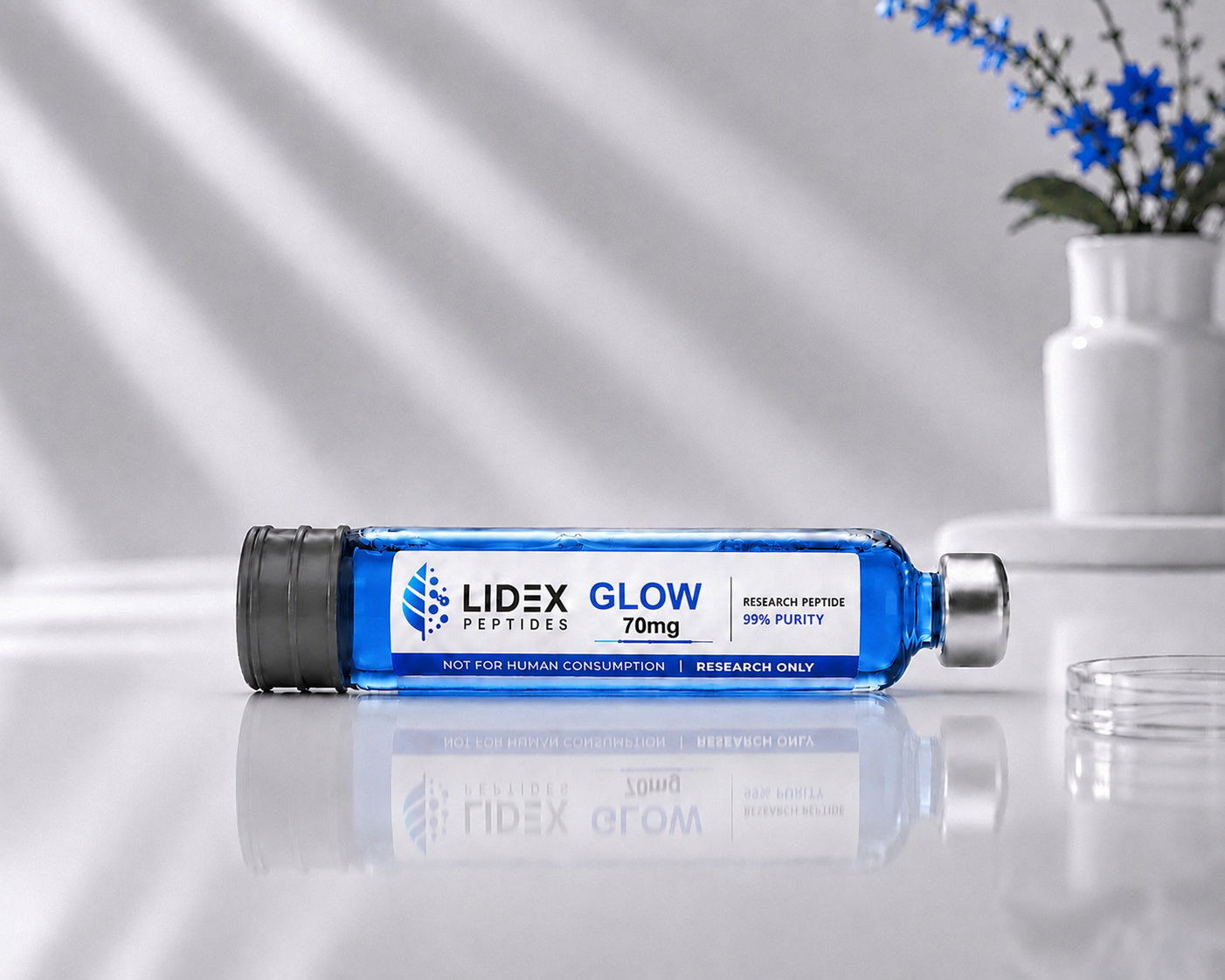 GLOW Cartridge 70mg GHK 50-BPC10-TB 10 Research Only