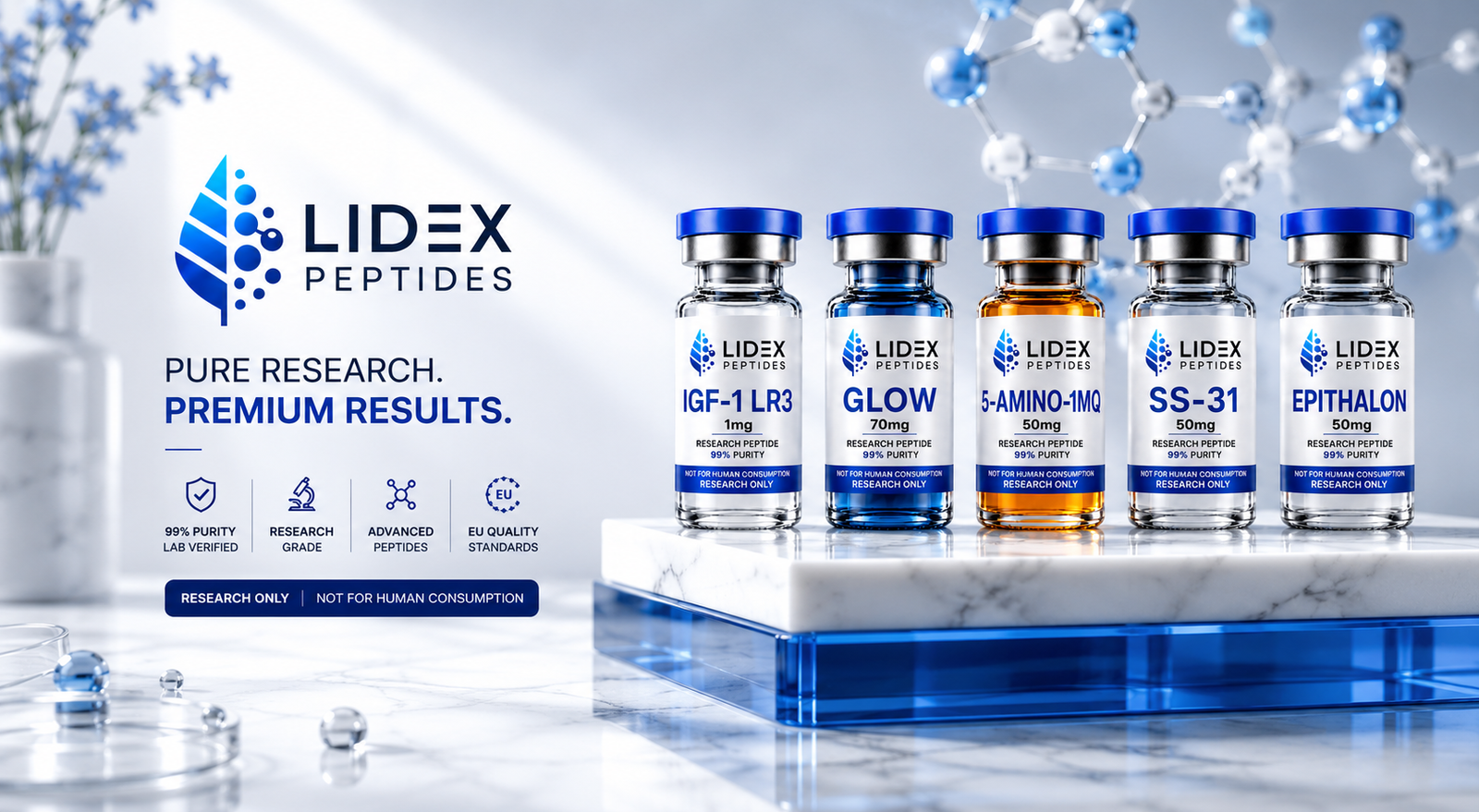 LIDEX Peptides research storage recommendations