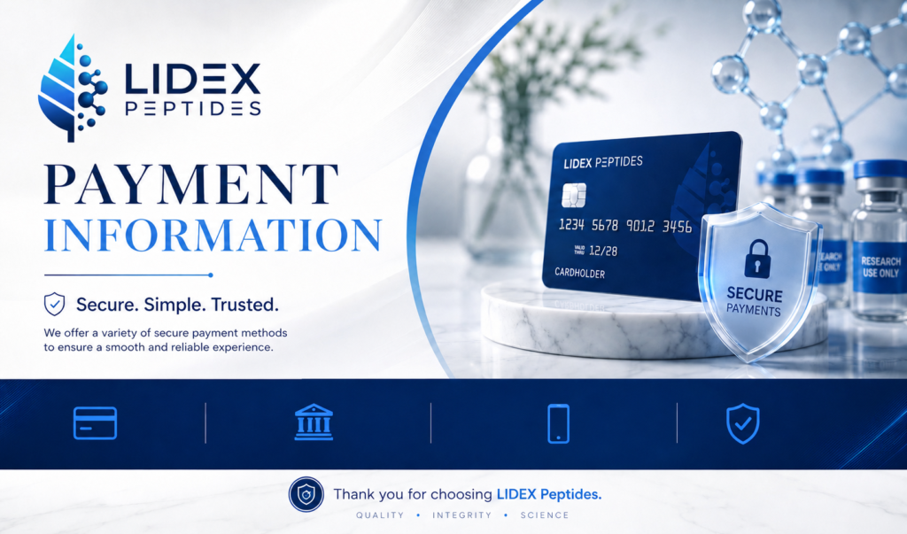 LIDEX Peptides payment information